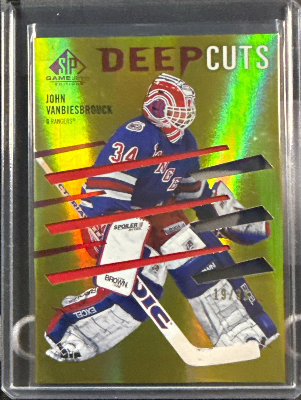 23-24 SP Game Used John Vanbiesbrouck Deep Cuts #DC-100 19/35 Front