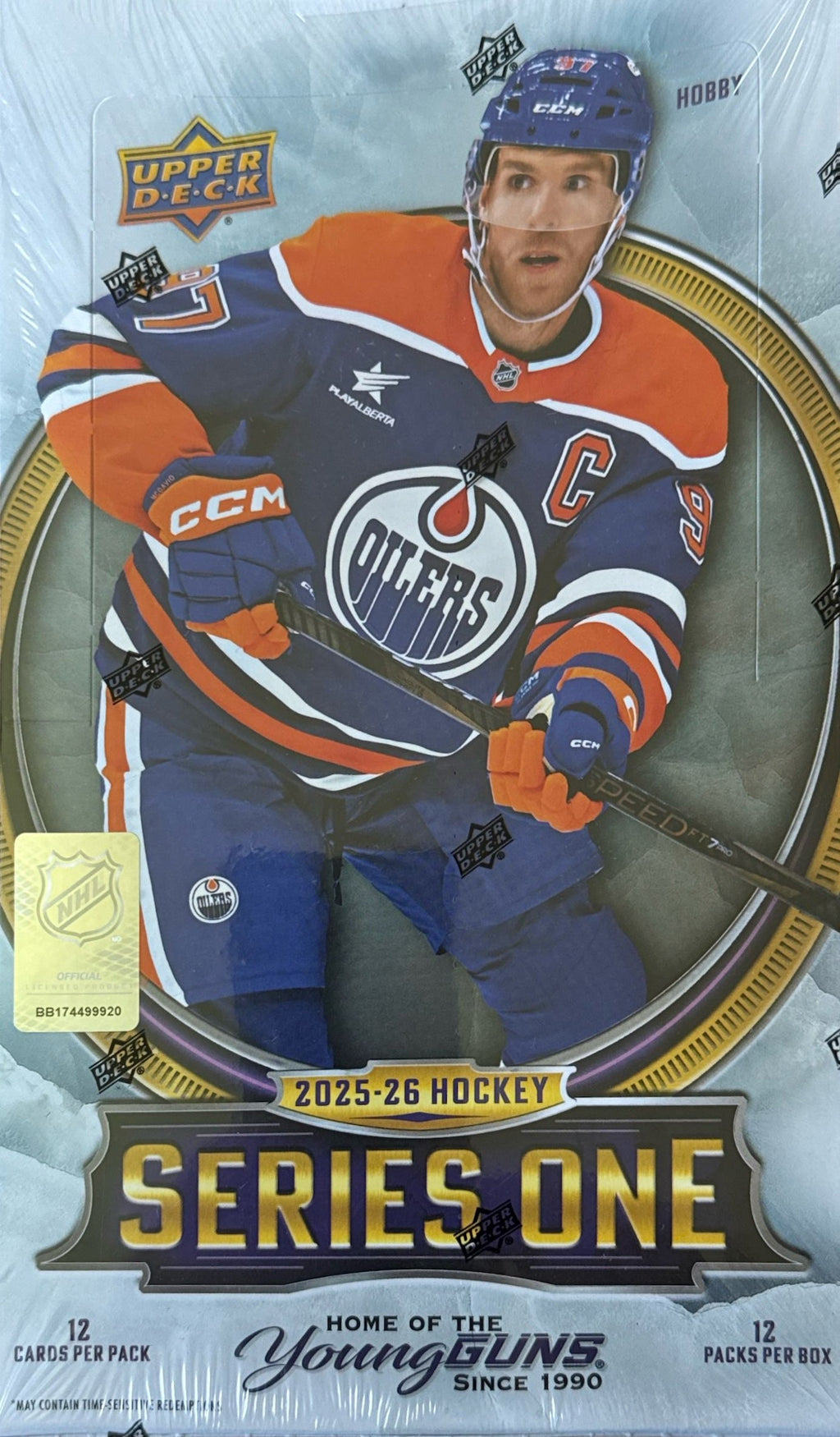 2025-26 Upper Deck Series 1 Hockey Hobby Box - Front