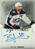2025-26 SP Authentic Boone Jenner Sign of the Times Auto - Front