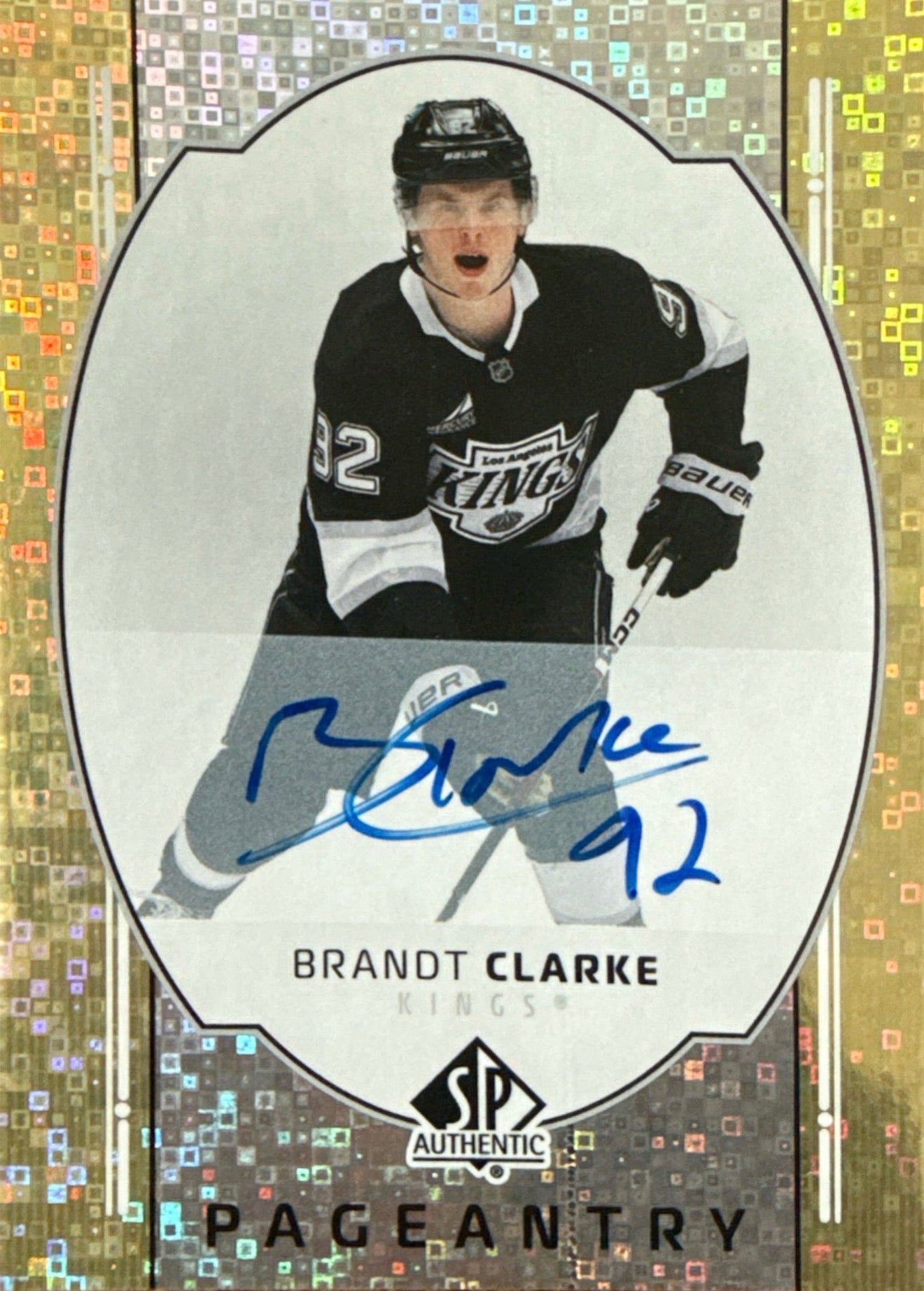2025-26 SP Authentic Brandt Clarke Pageantry Auto #P-65 Front