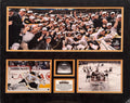 Boston Bruins 2011 Stanley Cup Champions commemorative framed photo set with melted ice snow globe, limited edition of 500