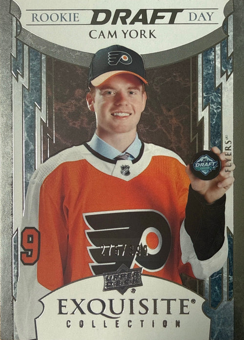 2021-22 Exquisite Collection Cam York Rookie Draft Day #RDD-CY 275/399 - Front