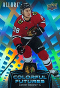 2024-25 Upper Deck Allure Colorful Futures Connor Bedard Blue #CF-10 Front
