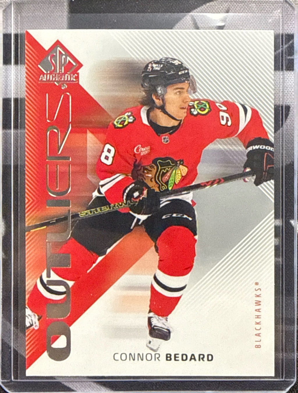2025-26 SP Authentic Connor Bedard Outliers O-4 Front