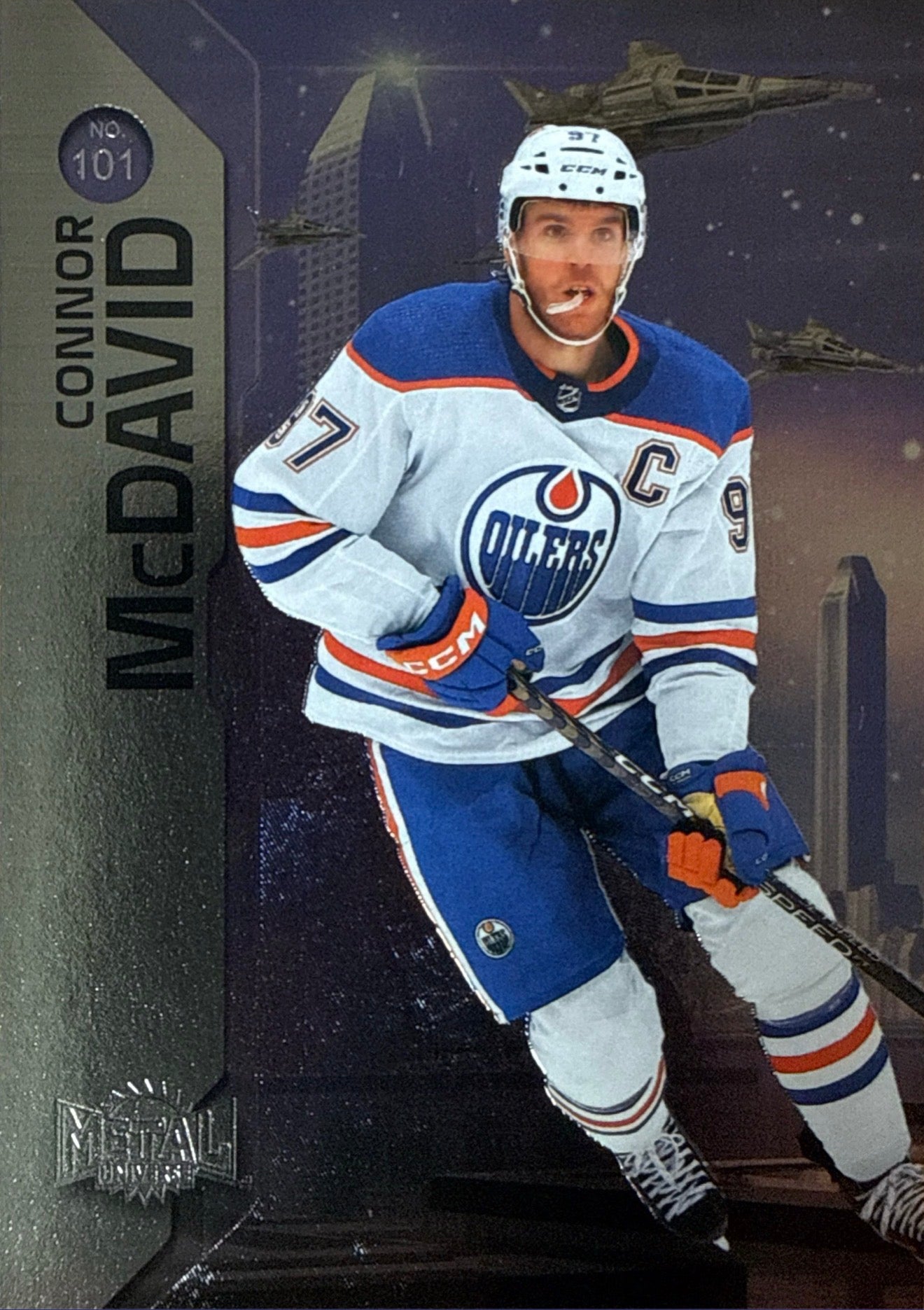 2023-24 SkyBox Metal Universe Connor McDavid #101 Front