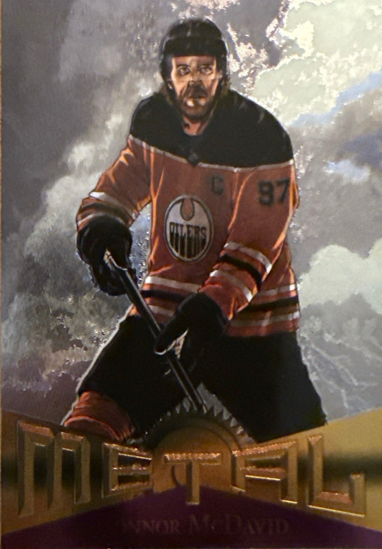 2022-23 Connor McDavid Metal Universe Precious Metal Gems Gold #RT-1 - Front