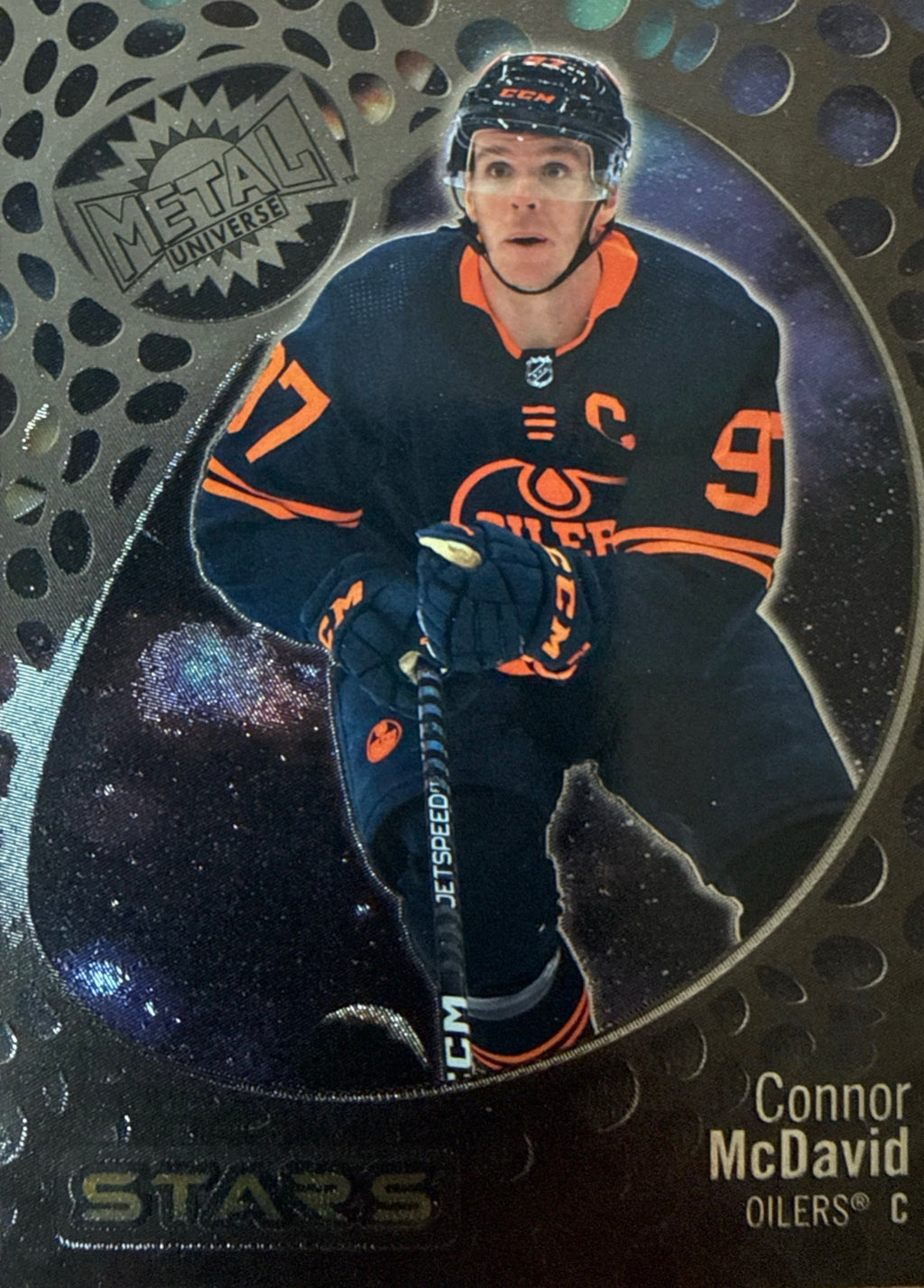 2022-23 SkyBox Metal Universe Stars Connor McDavid #101 Front