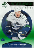 2025-2026 SP Authentic Elias Pettersson Future Watch Limited Green #112 116/199