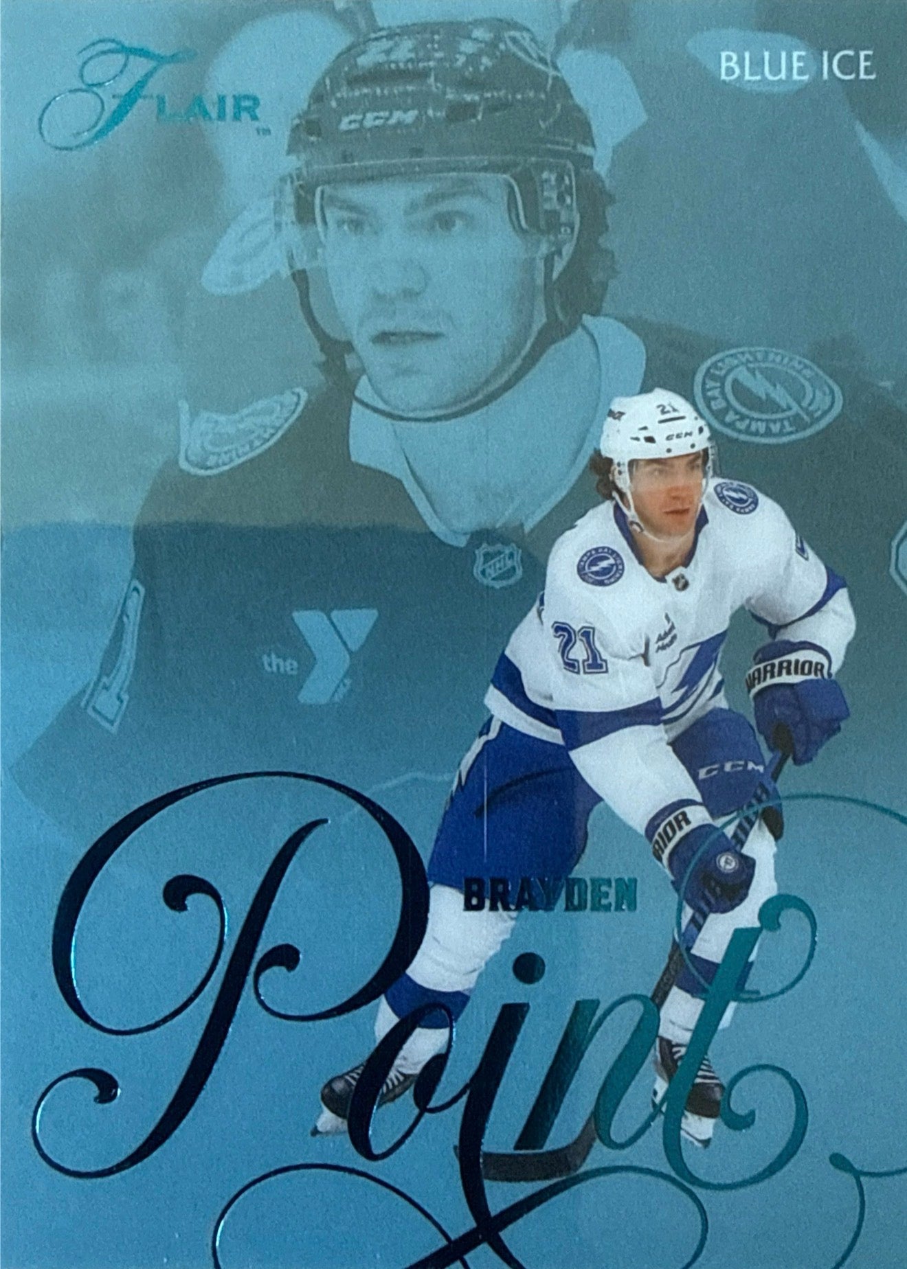 2025-26 Flair Brayden Point Blue Ice #117 39/49 - Front