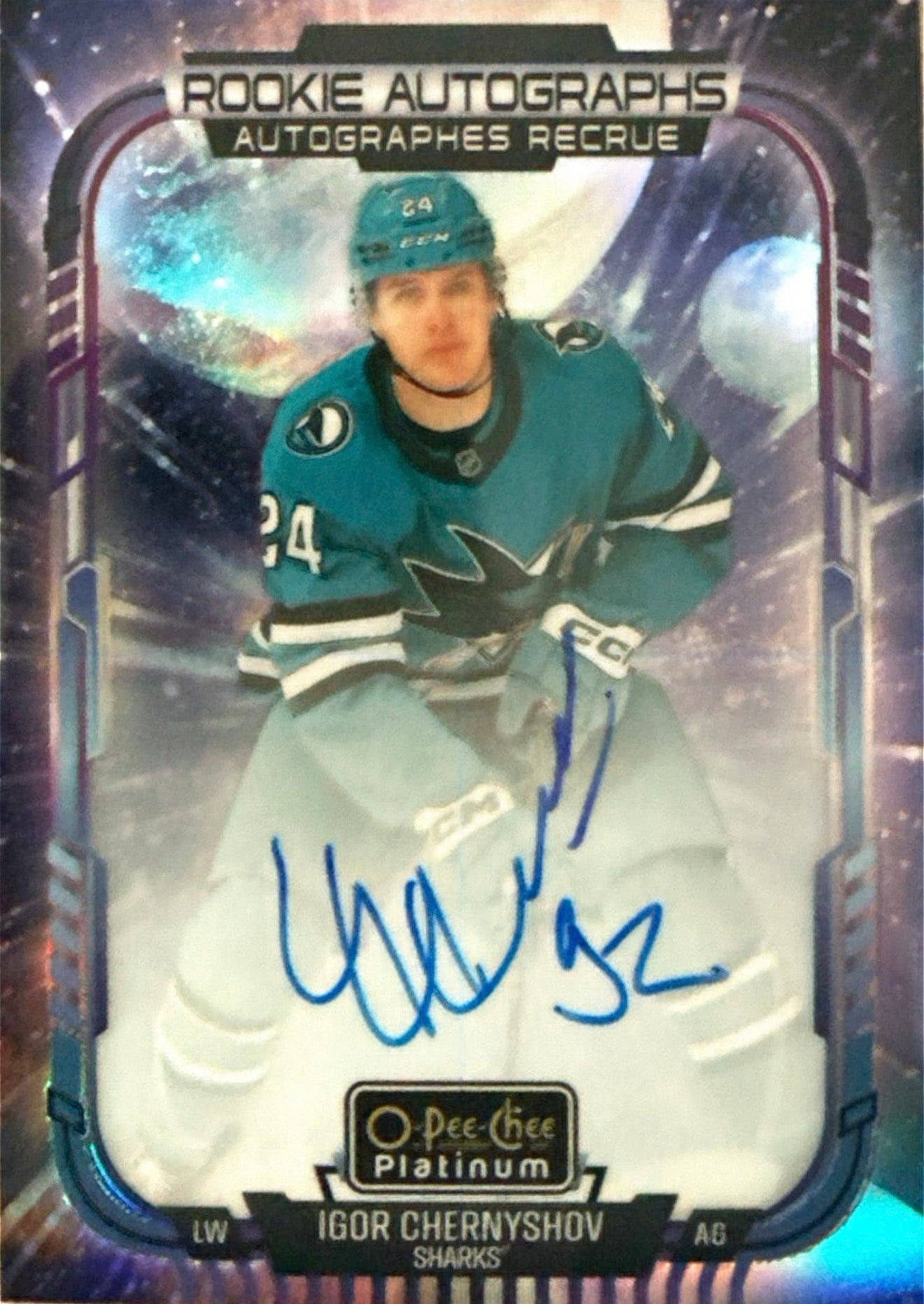 2025-2026 Igor Chernyshov O-Pee-Chee Platinum Cosmic Auto 22/65