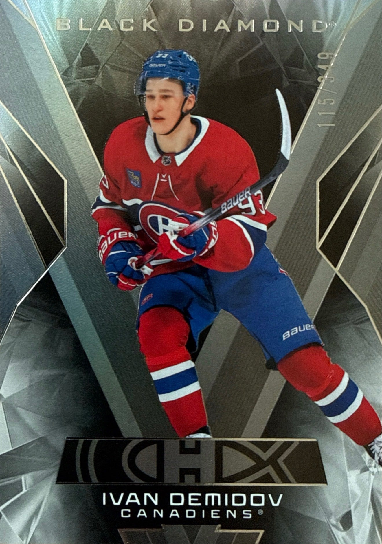 2025-26 Upper Deck Black Diamond Ivan Demidov #BDB-10 115/349 - Front