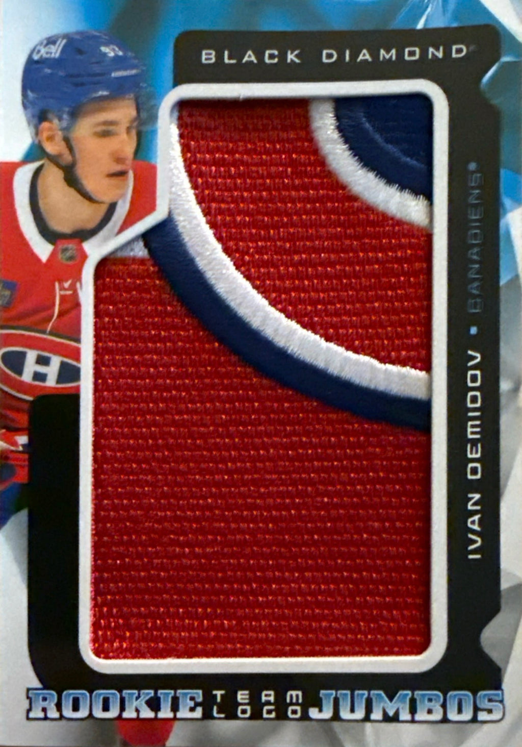 2025-26 Ivan Demidov Black Diamond Rookie Team Logo Jumbos Patch #RTL-10 - Front
