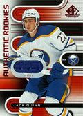 2022-23 SP Game Used Jack Quinn Authentic Rookies Jersey Relic #178 - Front