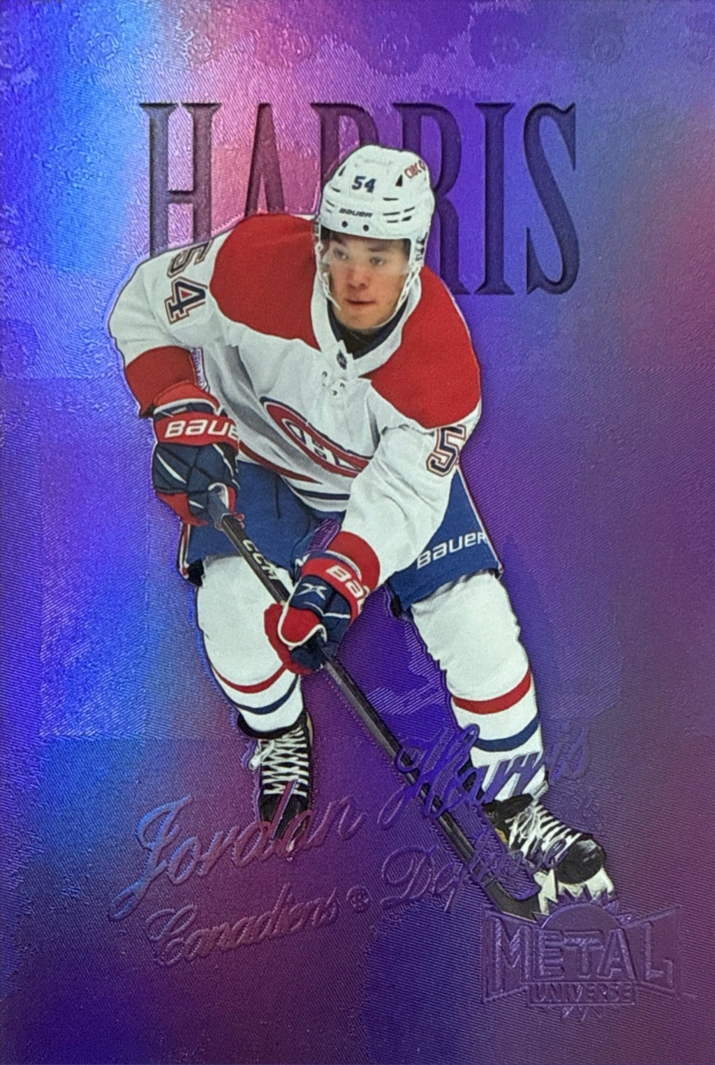 2022-23 Metal Universe Jordan Harris Precious Metal Gems Purple #R-17 030/199 - Front