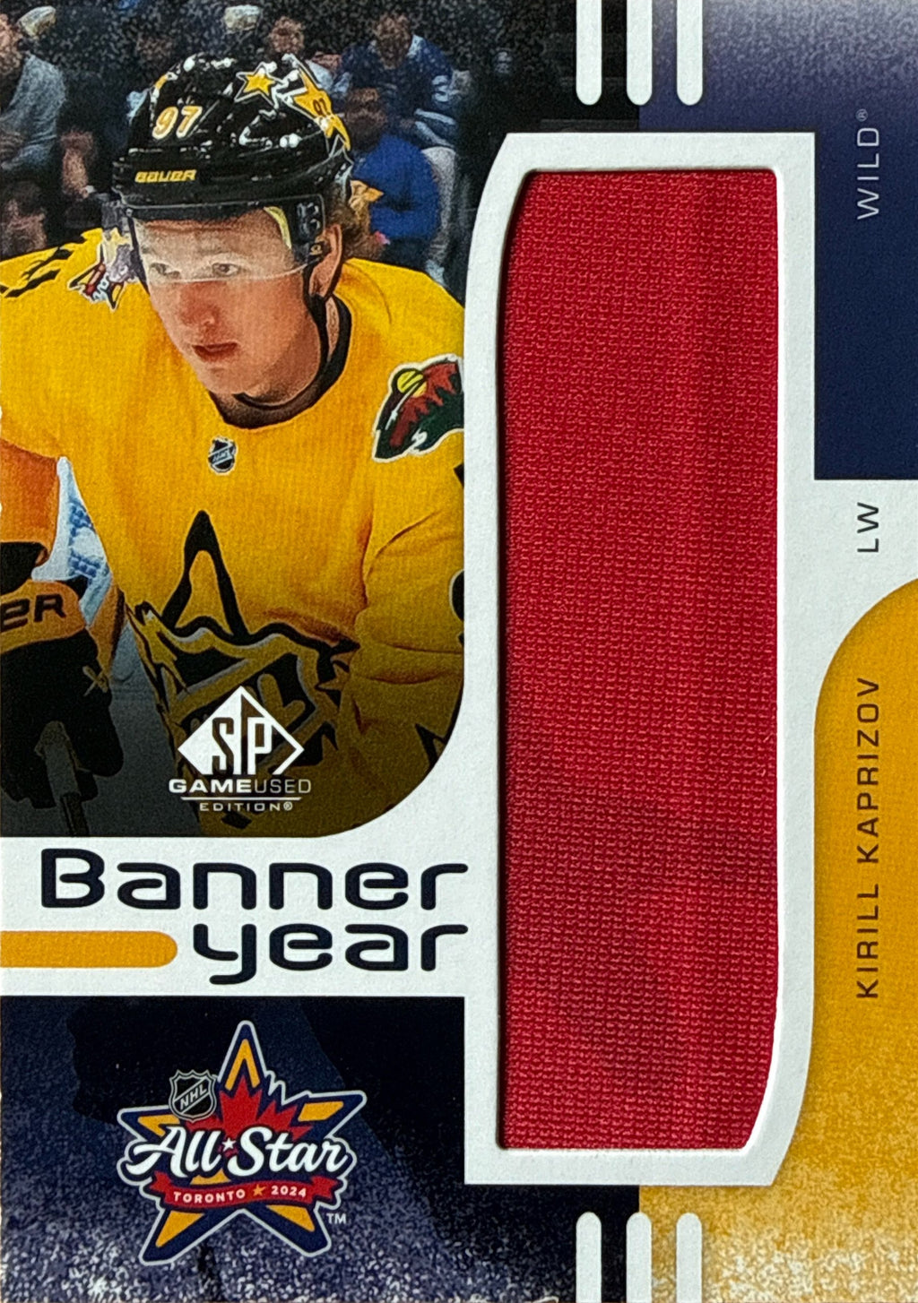 2024-25 SP Game Used Kirill Kaprizov Banner Year All-Star #BYAS-KK - Front
