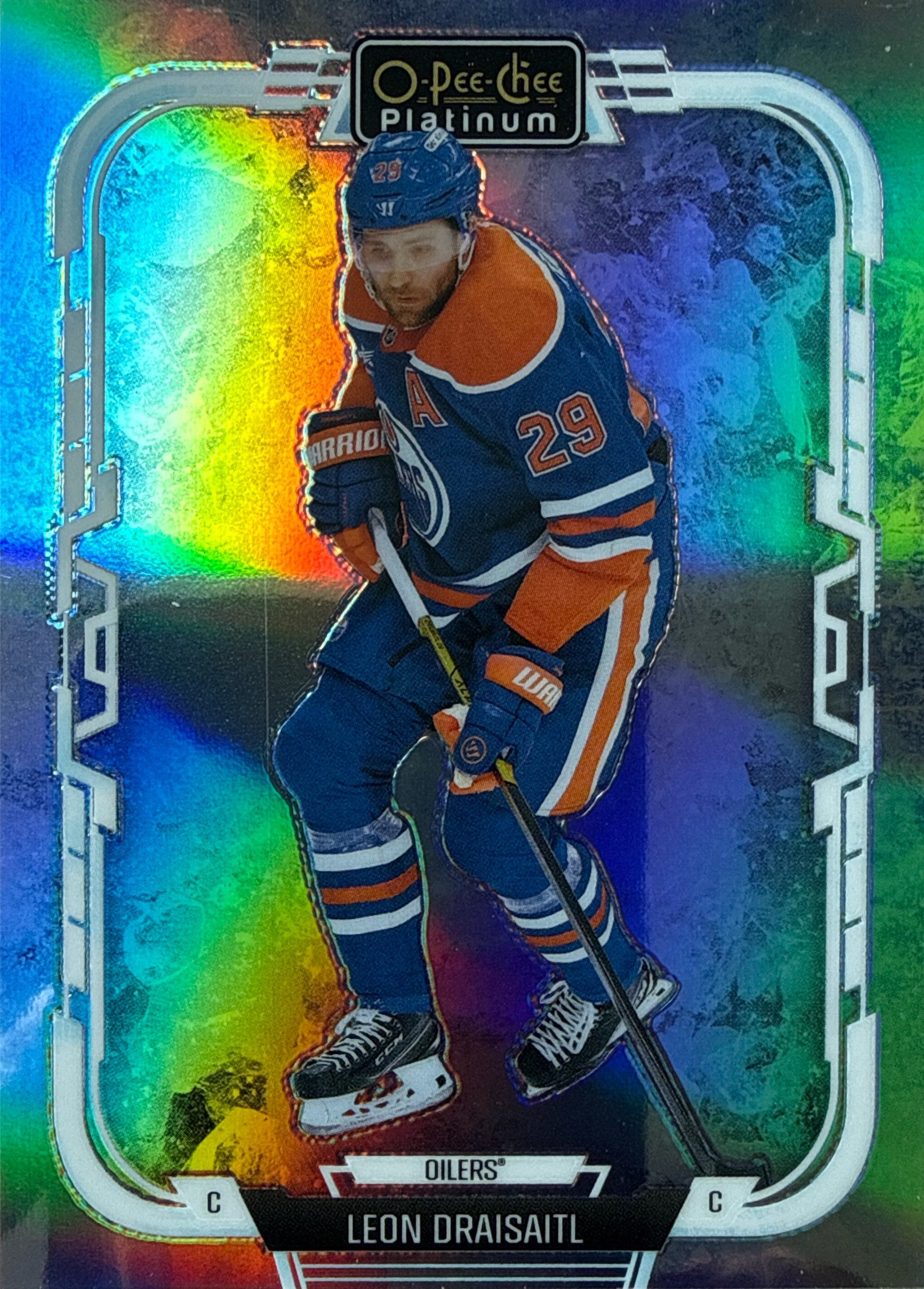 2025-26 OPC Platinum Leon Draisaitl Arctic Freeze #75 /99 - Front