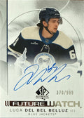 2024-25 SP Authentic Luca Del Bel Belluz Future Watch Auto #120 378/999 Front