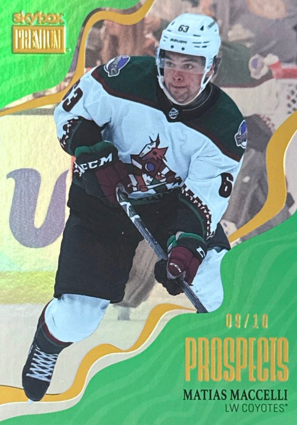 2022-23 Metal Universe Matias Maccelli Prospects Emerald #PP-12 09/10 - Front