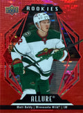 2022-23 Upper Deck Allure Matt Boldy Rookies Red Rainbow #1 - Front