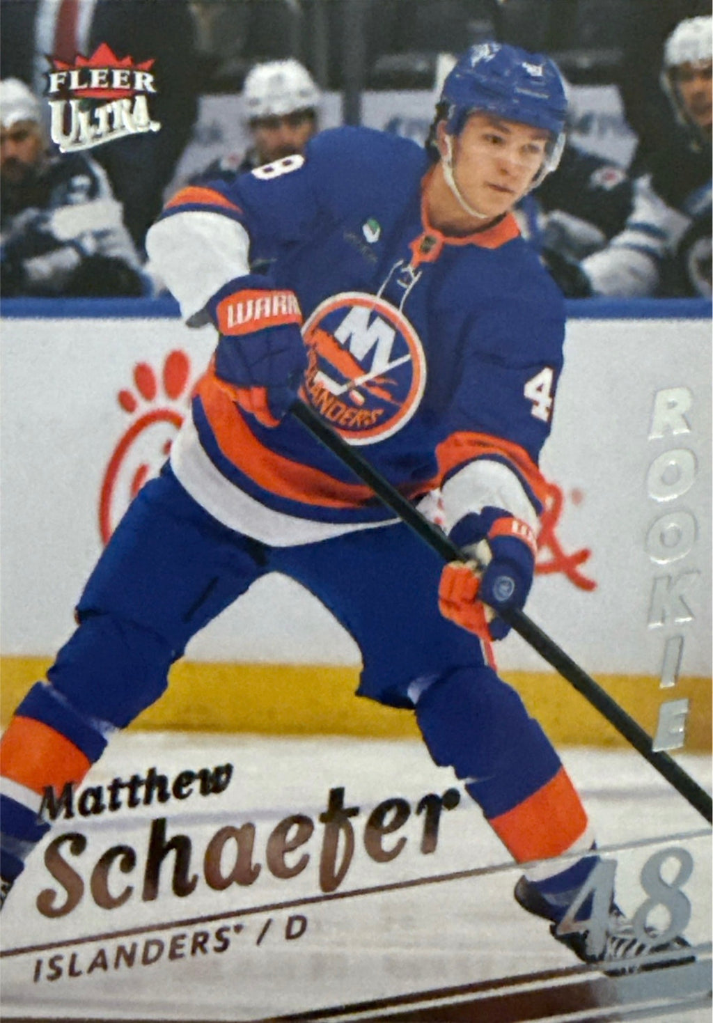 2025-26 Matthew Schaefer Fleer Ultra Hockey Rookie #164 - Front
