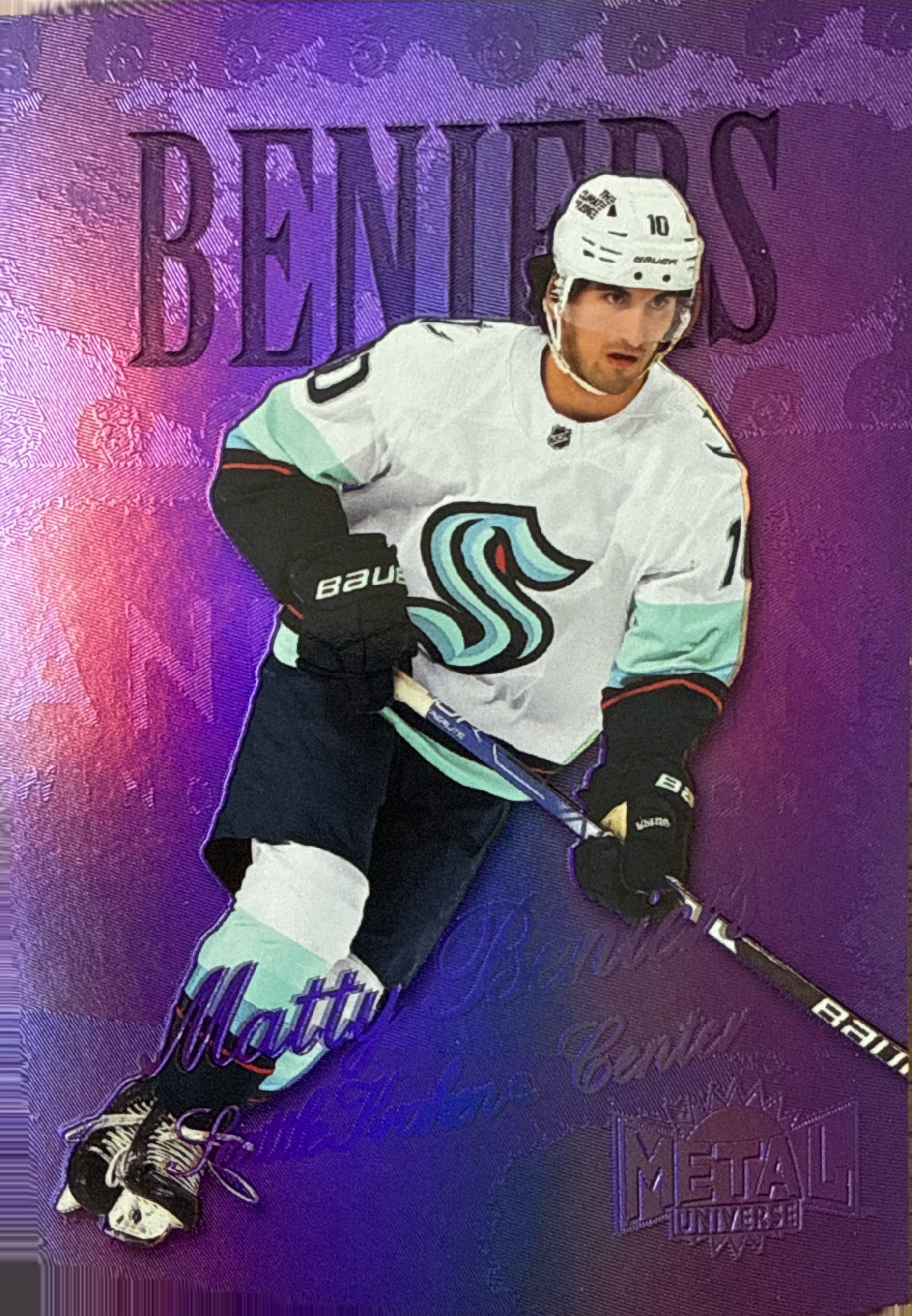 2022-2023 Upper Deck Metal Universe Matty Beniers Precious Metal Gems Purple #R4 156/199