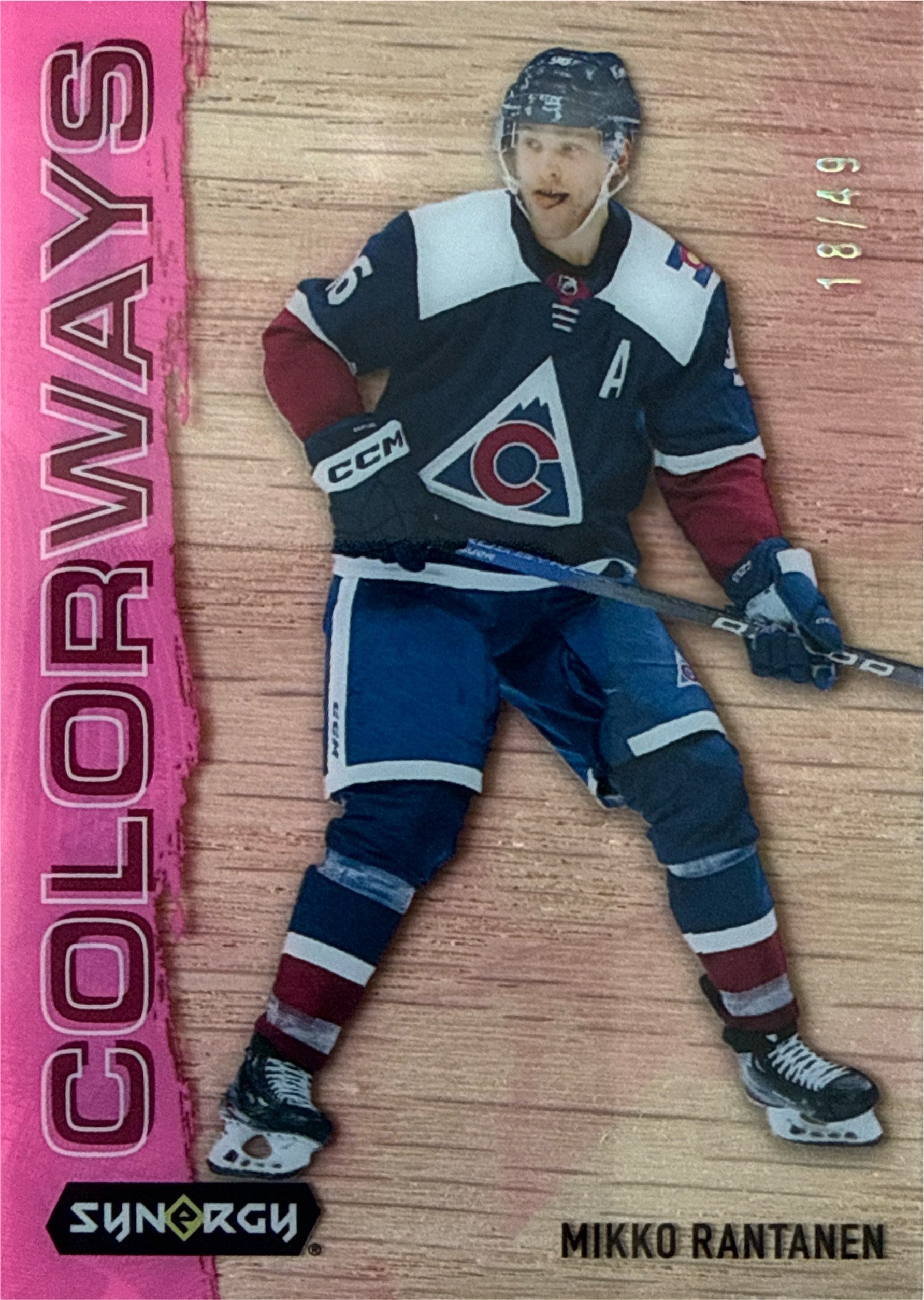 2024-2025 Upper Deck Synergy Mikko Rantanen Neon Pink #L55 18/49