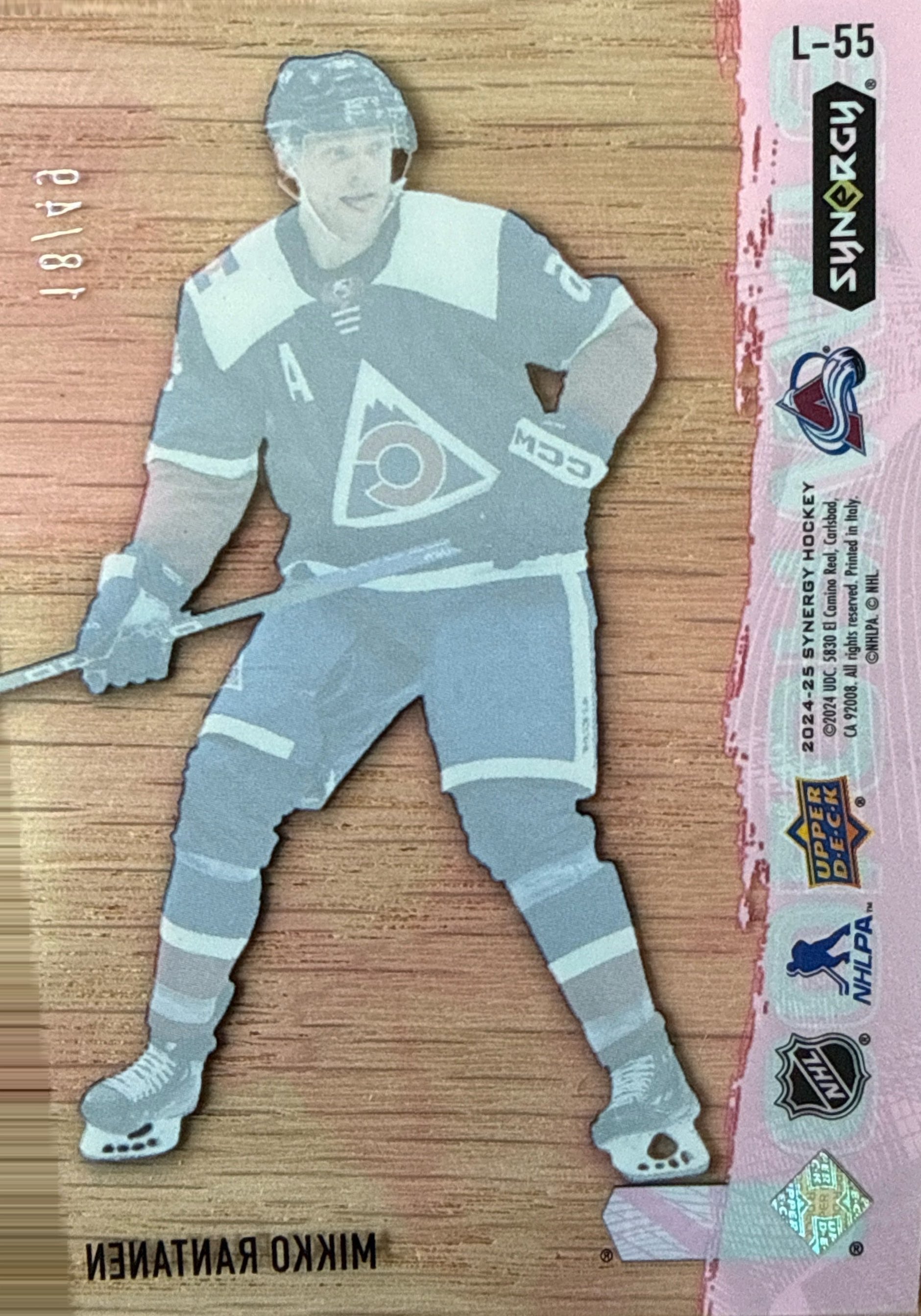 2024-2025 Upper Deck Synergy Mikko Rantanen Neon Pink #L55 18/49