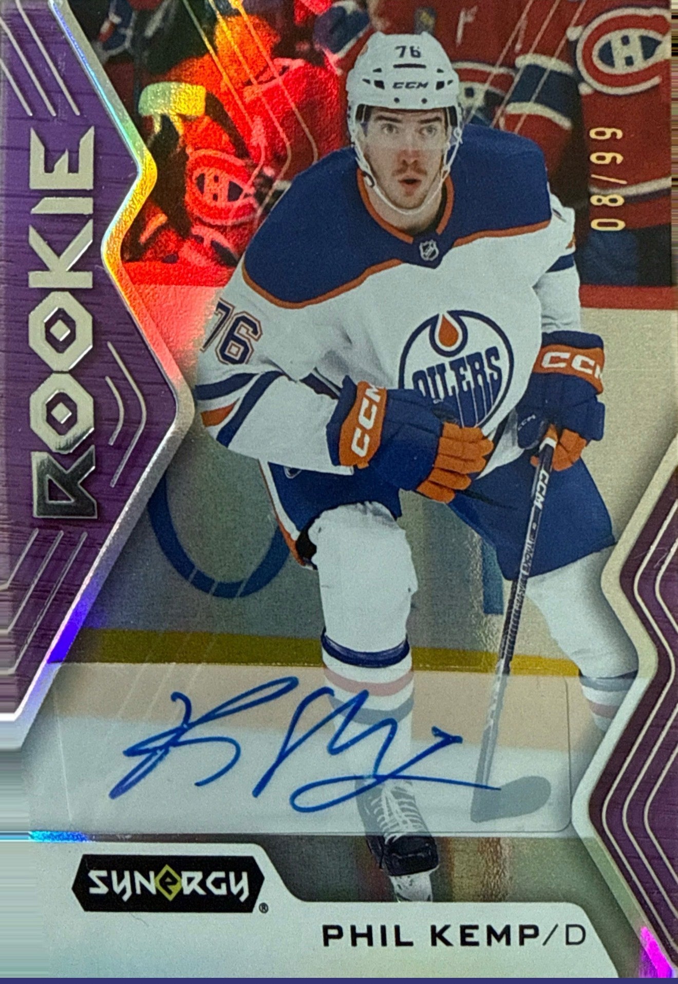 2024-25 Synergy Phil Kemp Purple Rookie Auto 8/99 - Front