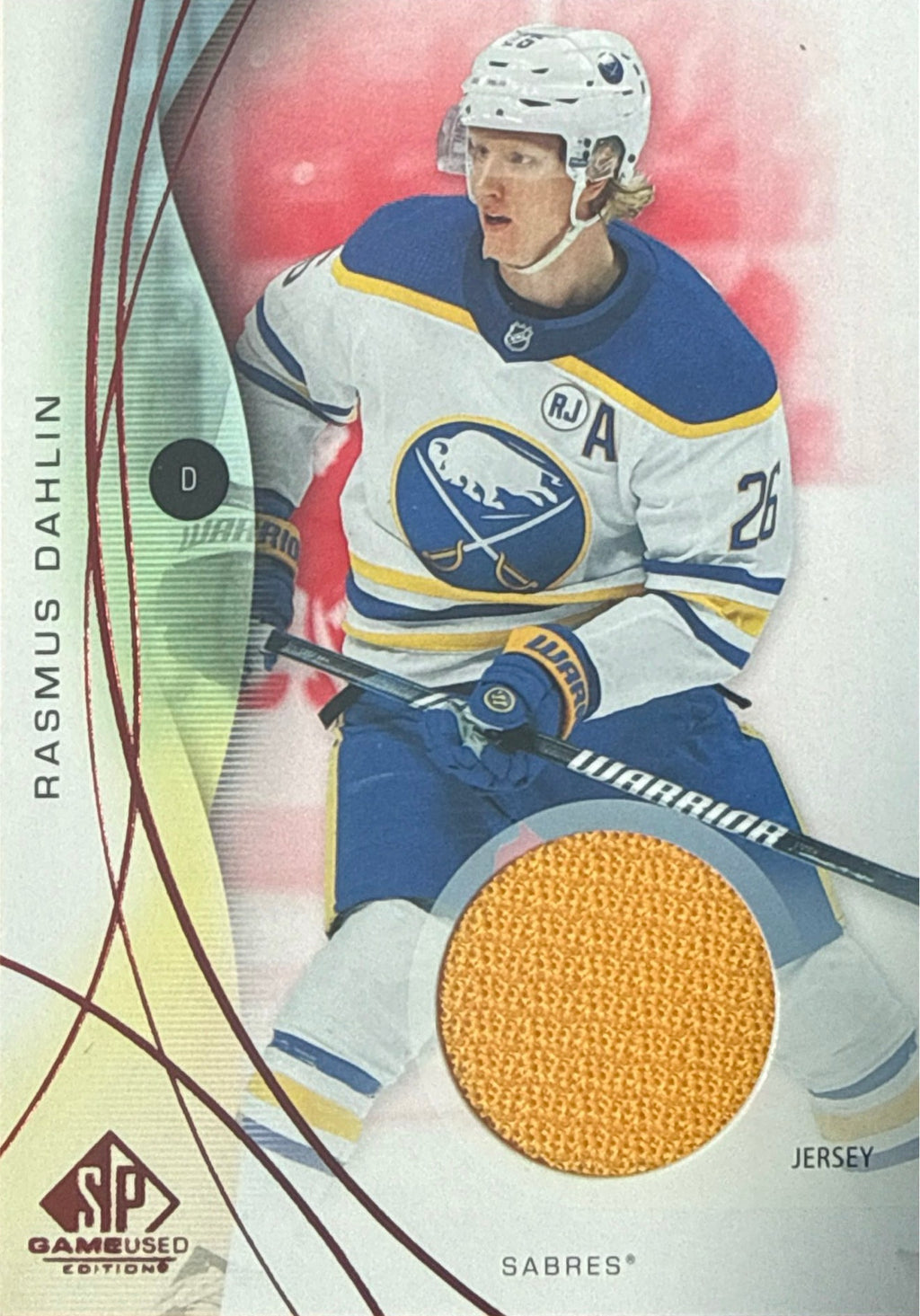 2024-25 SP Game Used Rasmus Dahlin Red Jersey #27 - Front