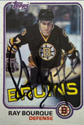 1981-82 Ray Bourque Topps Autograph #5 - Front