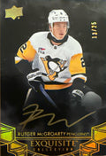2024-25 Rutger McGroarty Exquisite Collection Black Auto #EB-11 13/25 - Front