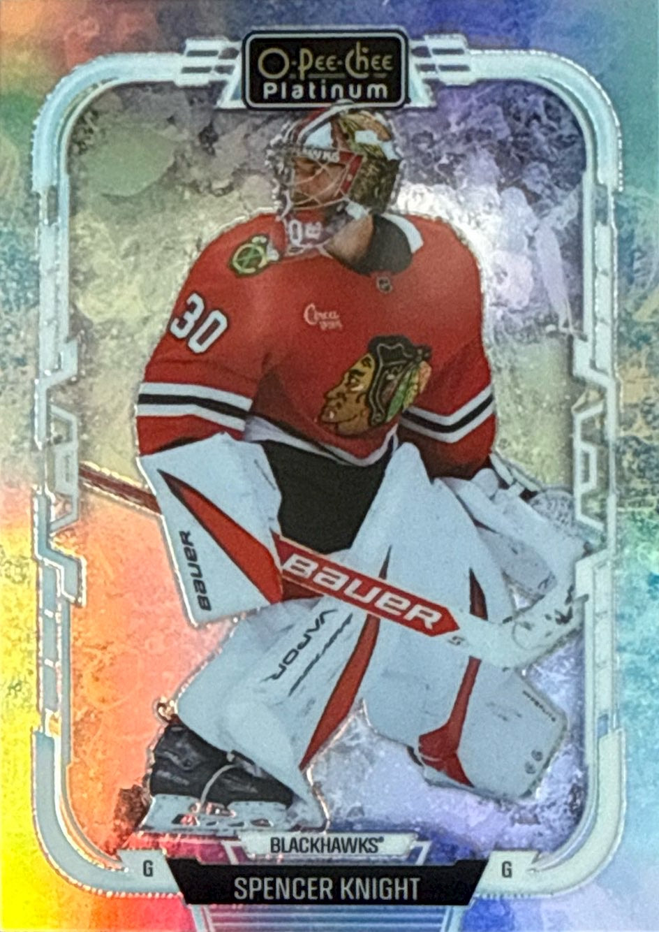 2025-2026 O-Pee-Chee Platinum Spencer Knight Arctic Freeze #26 44/99