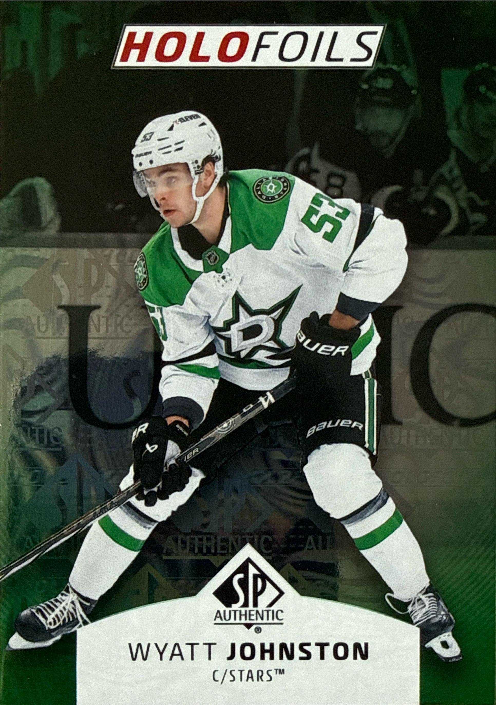 2025-26 SP Authentic Wyatt Johnston Holo Foils #HF-35 - Front